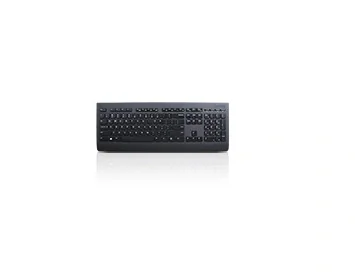 Lenovo 4X30H56874, Full-size (100%), Wireless, RF Wireless, QWERTY, Black