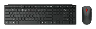 Lenovo 4X31S04848, Full-size (100%), Wireless, RF Wireless + Bluetooth, Black, Mouse included