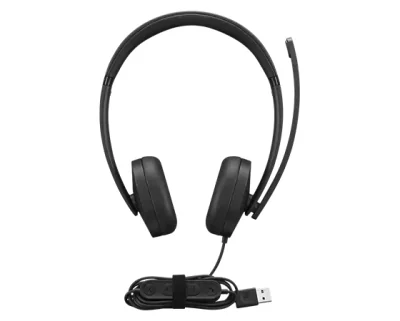 Lenovo 4XD1P83425, Wired, Calls/Music, 20 - 20000 Hz, 140 g, Headset, Black