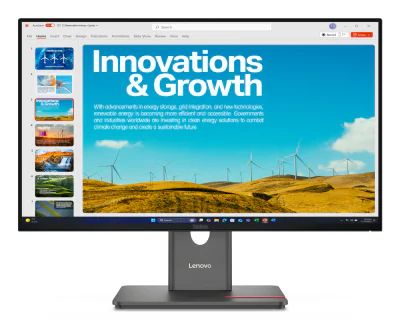 Monitor WLED IPS Lenovo ThinkVision P24QD-40, 24 inch, 2560 x 1440, 120 Hz, 4 ms, 99% sRGB, USB-C, HDMI, DisplayPort, Eclipse Black