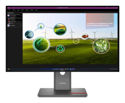 Monitor WLED IPS Lenovo ThinkVision P27Q-40, 27 inch, 2560 x 1440, 120 Hz, 4 ms, 99% sRGB, USB-C, HDMI, DisplayPort, Eclipse Black