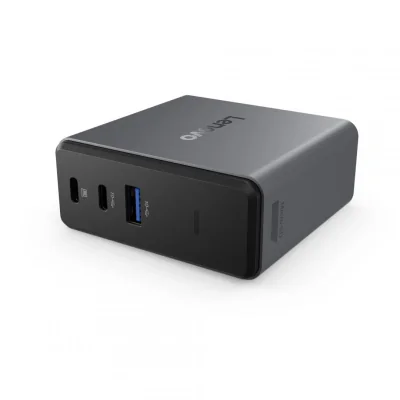 Lenovo X9 Charging GaN Dock Prin cablu USB 3.2 Gen 2 (3.1 Gen 2) Type-C Gri