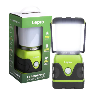 LEPRO 3300002 Lampă de camping alimentată cu baterii, de 1000 de lumeni