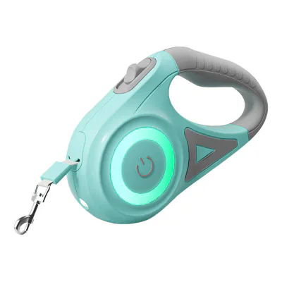 Lesă automată pentru câini Rojeco LED 5 m (verde)