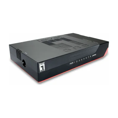 LevelOne 8-Port Gigabit Switch, Unmanaged, Gigabit Ethernet (10/100/1000), Full duplex, Wall mountable