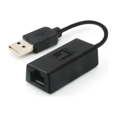 LevelOne Fast Ethernet USB Network Adapter, Wired, RJ-45, USB, 100 Mbit/s, Black