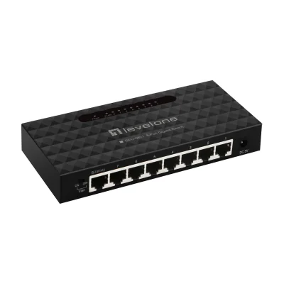 LevelOne GEU-0821, Managed, Gigabit Ethernet (10/100/1000), Full duplex, Wall mountable