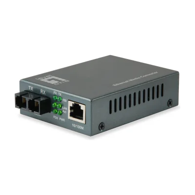 LevelOne RJ45 to SC Fast Ethernet Media Converter, Multi-Mode Fiber, 1310nm, 2km, 100 Mbit/s, 10Base-T, 100Base-TX, 100Base-FX, IEEE 802.3, IEEE 802.3u, IEEE 802.3x, Fast Ethernet, 10,100 Mbit/s