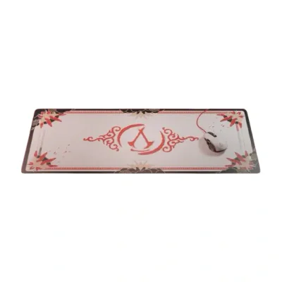 Lexip Assassin’s Creed Shadows “Initiate” Box PC Game Mouse & Mat, Right-hand, Optical, USB Type-A, 12000 DPI, Black, Gold, Red, White