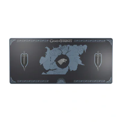 Lexip HBO Game of Thrones – Stark Edition, Black, Blue, White, Image, Neoprene, Non-slip base, Gaming mouse pad