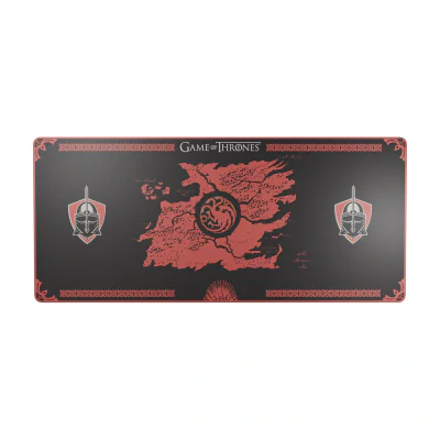 Lexip HBO Game of Thrones - Targaryen Edition, Black, Red, Image, Neoprene, Non-slip base, Gaming mouse pad