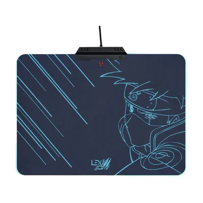 Lexip Kakashi "Kamui" Naruto Shippuden Mouse Pad – With Rigid Micro-Textured Surface And Rgb Lighting, Black, Image, Multicolour, Non-slip base, Gaming mouse pad