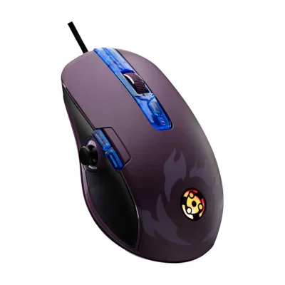 Lexip Madara “Destruction” Naruto Shippuden Mouse – With Thumb Joystick And Ceramic Pads, Right-hand, Optical, USB Type-A, 12000 DPI, Multicolour