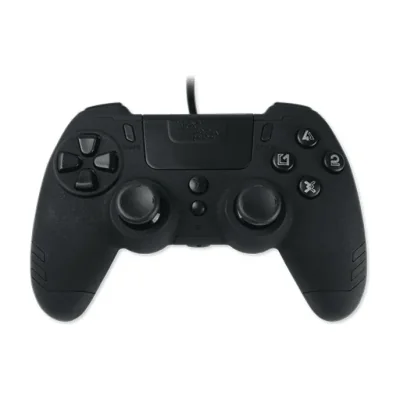 Lexip Metaltech - Wired Controller - Ebony Black (Multi), Gamepad, PC, PlayStation 4, D-pad, Home button, Options button, Share button, Analogue / Digital, Multicolour, Wired