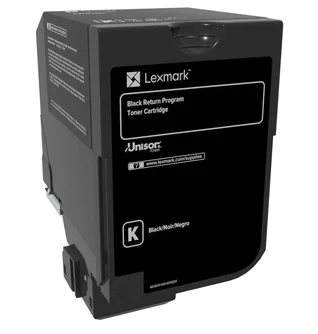 LEXMARK 74C20K0 TONER CARTRIDGE BLACK, Capacitate: 3k pagini, compatibil cu: CS720, CS725, CX725.