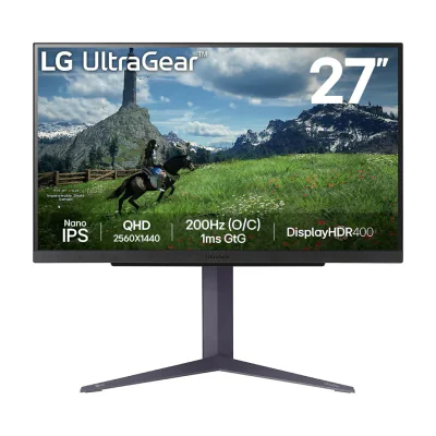 LG 27GS85Q-B, 68.6 cm (27"), 2560 x 1440 pixels, Quad HD, 1 ms, Black