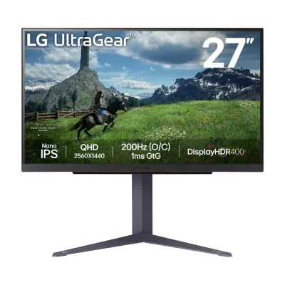 LG 27GS85Q-B, 68.6 cm (27"), 2560 x 1440 pixels, Quad HD, LCD, 1 ms, Black