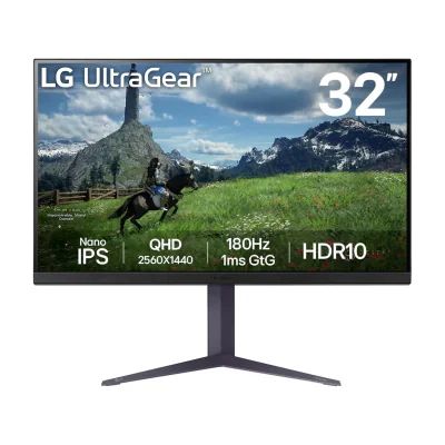 LG 32GS85Q-B, 80 cm (31.5"), 2560 x 1440 pixels, Quad HD, LED, 1 ms, Grey, Violet