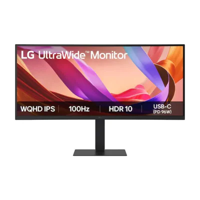 LG 34" 21:9 UltraWide WQHD (3440x1440) IPS Monitor HDR10 with sRGB 99% (Typ.), All-in-one USB-C Connectivity, 86.4 cm (34"), 3440 x 1440 pixels, Wide Quad HD, LCD, 5 ms, Black