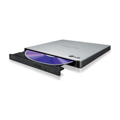 LG GP57ES40, Black, Silver, Tray, DVD±RW, USB 2.0, CD-R, CD-ROM, CD-RW, DVD+R, DVD+R DL, DVD+RW, DVD-R, DVD-RAM, DVD-ROM, DVD-RW, 1 MB
