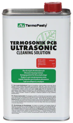 Lichid pentru curățare cu ultrasunete AG TERMOPASTY TERMOSONIK-PCB/1000, canistră metalică 1000 ml