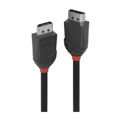 Lindy 1.5m DisplayPort 1.2 Cable, Black Line, 1.5 m, DisplayPort, DisplayPort, Male, Male, 4096 x 2160 pixels