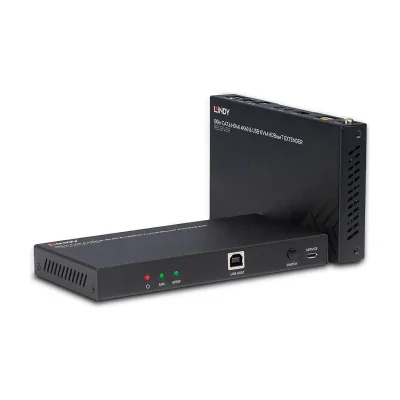 Lindy 100m Cat.6 HDMI 4K60, Audio, IR and RS-232 HDBaseT KVM Extender, Transmitter & receiver, Wired, 100 m, Cat6, 3840 x 2160 pixels, 60 Hz