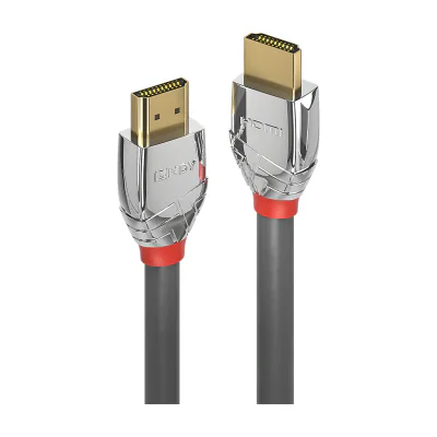 Lindy 10m Standard HDMI Cable, Cromo Line, 10 m, HDMI Type A (Standard), HDMI Type A (Standard), 4096 x 2160 pixels, 10.2 Gbit/s, Grey