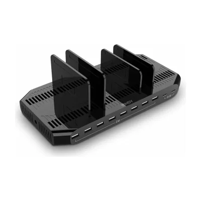 Lindy 120W 10 Port USB Charging Station, Indoor, AC, 5 V, 0.9 m, Black