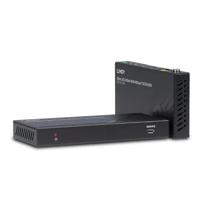 Lindy 150m Cat.6 HDMI 4K60, IR & RS-232 HDBaseT Extender  Description  Distributes HDMI resolutions up to 150m over Cat.6 network cable via HDBaseT & Long Reach technology Supports HDMI 18G resolutions up to 4K 3840x2160@60Hz 4:4:4, with additional s