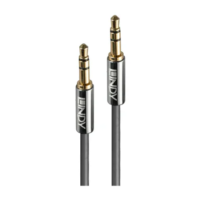 Lindy 2m 3.5mm Audio Cable, Cromo Line, 3.5mm, Male, 3.5mm, Male, 2 m, Anthracite