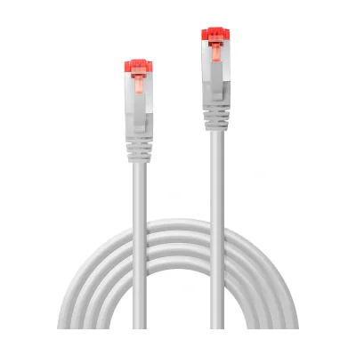 Lindy 2m Cat.6 S/FTP Network Cable, Grey, 2 m, Cat6, S/FTP (S-STP), RJ-45, RJ-45, Grey