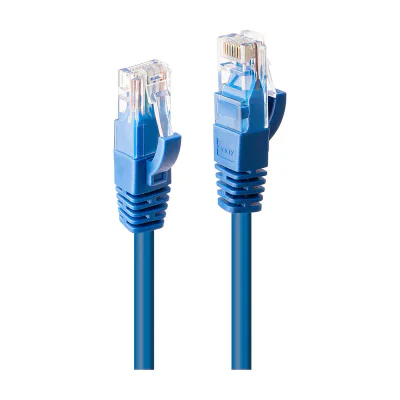 Lindy 2m Cat.6 U/UTP Network Cable, Blue, 2 m, Cat6, U/UTP (UTP), RJ-45, RJ-45, Blue