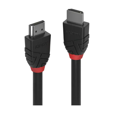 Lindy 2m High Speed HDMI Cable, Black Line, 2 m, HDMI Type A (Standard), HDMI Type A (Standard), 4096 x 2160 pixels, 18 Gbit/s, Black