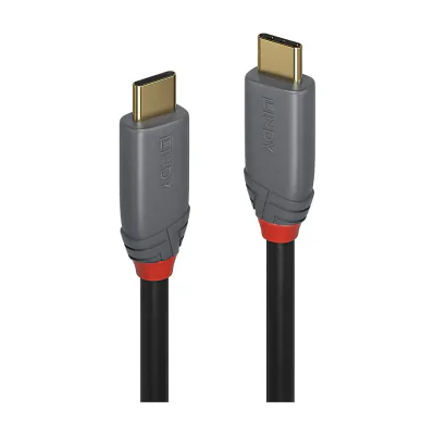 Lindy 36908, 5 m, USB C, USB C, USB 3.2 Gen 2 (3.1 Gen 2), 10 Gbit/s, Black