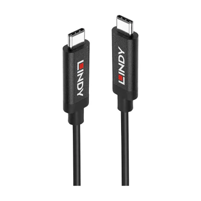 Lindy 5m Active USB 3.2 Gen 2 C/C Cable, 5 m, USB C, USB C, USB 3.2 Gen 2 (3.1 Gen 2), 10 Gbit/s, Black