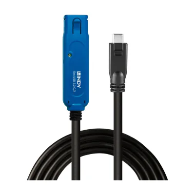 Lindy 5m USB 3.2 Gen 1 C/A Active Extension Pro, 5 m, USB C, USB A, USB 3.2 Gen 1 (3.1 Gen 1), Black