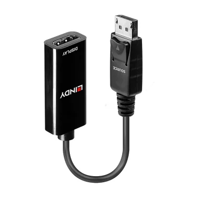 Lindy DisplayPort 1.2 to HDMI 1.4 Converter, 0.15 m, DisplayPort, HDMI, Male, Female, Straight