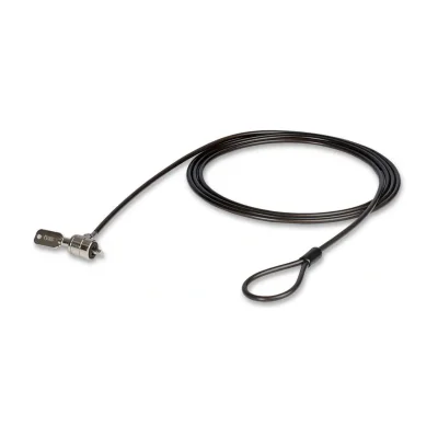 Lindy Notebook Security Cable, 2 m, Key, Plastic, Polyvinyl chloride (PVC), Steel, Black