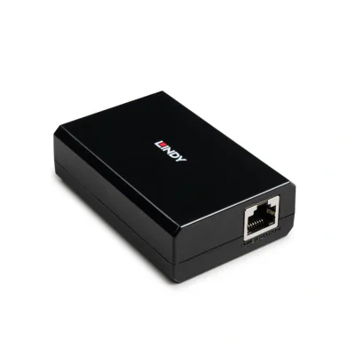 Lindy PoE to Type C Splitter Converter, Power Input: 60W PoE (Ultra PoE++ IEEE802.3bt), 30W PoE (High Power PoE+ IEEE802.3at), 15W PoE (IEEE802.3af), Power Output: up to 45W, Output Voltage: 5V/3.4A, 9VDC/3A, 12VDC/3A, 15V/3A and 20V/2.25A