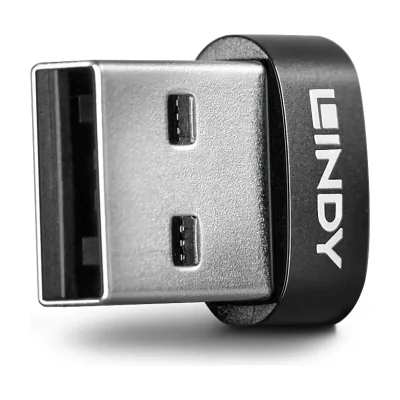 Lindy USB 2.0 Low Profile Type A to C Adapter, USB Type-A, USB Type-C, Black