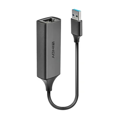 Lindy USB 3.0 Gigabit Ethernet Converter, Wired, USB, Ethernet, 5000 Mbit/s, Silver