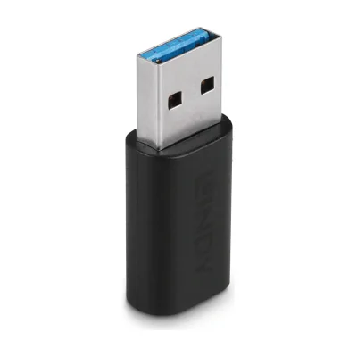 Lindy USB 3.2 Type A to C adapter, USB 3.2 Type A, USB 3.2 Type C, Black