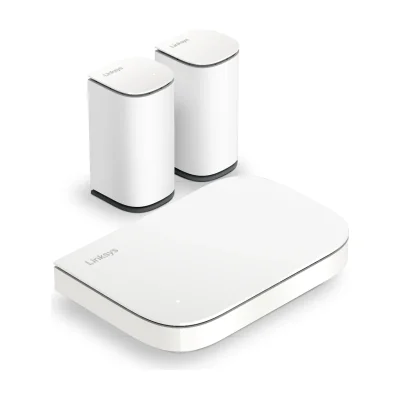 Linksys Velop Micro 6 Mesh System – Dual-Band WiFi 6 AX3000 (3-pack), White, Internal, Mesh system, Power, Status, Omni-directional, 5000 m²