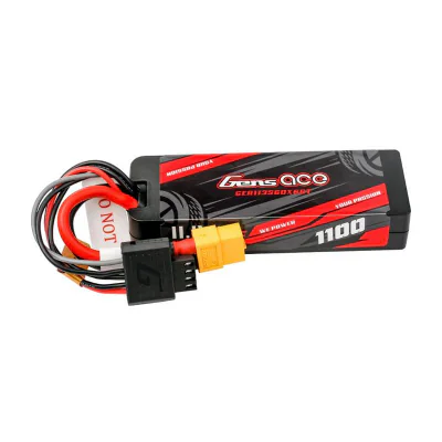 Lipo Gens ace G-Tech 1100mAh 11.1V 3S1P 60C GRP-76 Hardcase Baterie cu XT60 Plug