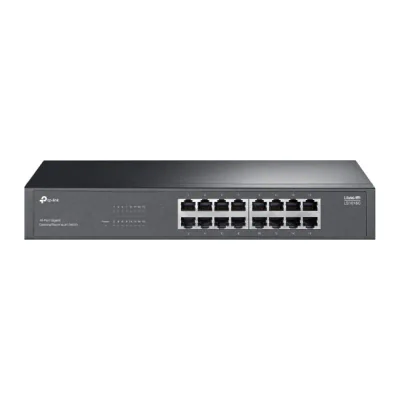 "LiteWave 16-Port Gigabit Switch PORT: 16× Gigabit RJ45 Ports SPEC: 1U 13-inch Rack-mountable Steel Case FEATURE: Plug and Play"