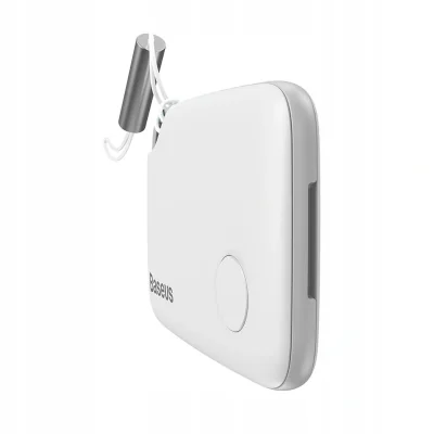 Localizator Baseus Intelligent T2, durata viata baterie 180 zile, distanta localizare 10m, alb