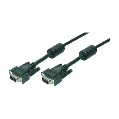 LogiLink 20m VGA M/M, 20 m, VGA (D-Sub), VGA (D-Sub), Black, Male/Male, RoHS