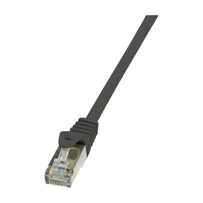 LogiLink 2m Cat.6 F/UTP RJ45, 2 m, Cat6, F/UTP (FTP), RJ-45, RJ-45, Black