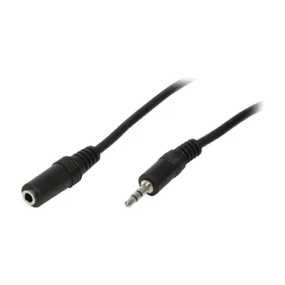 LogiLink 3.5mm - 3.5mm, 10m, 3.5mm, Male, 3.5mm, Female, 10 m, Black